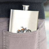 Cartoon motorfiets flacon (Voorbeeld)