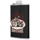 Cartoon motorfiets heupfles (Links)