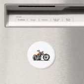 Cartoon motorfiets magneet (Insitu (Vaatwasser))
