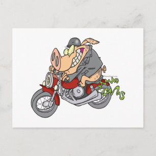 cartoon motorfiets motorfiets motorfiets briefkaart