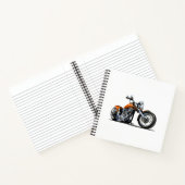 Cartoon motorfiets notitieboek (Binnen)