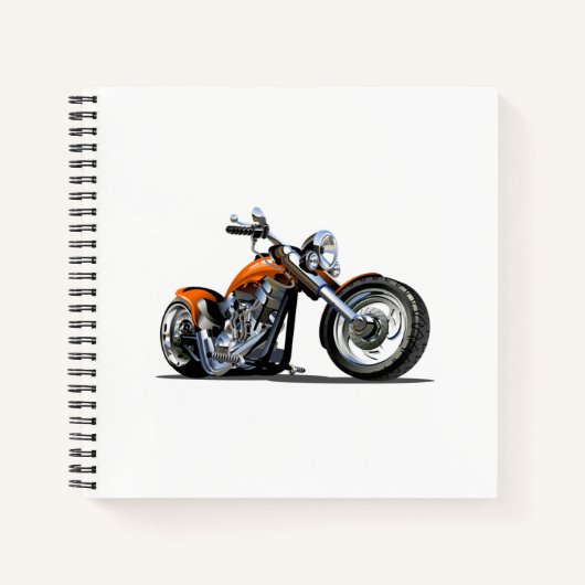 Cartoon motorfiets notitieboek (Voorkant)