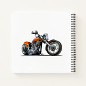 Cartoon motorfiets notitieboek (Achterkant)