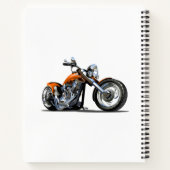 Cartoon motorfiets notitieboek (Achterkant)