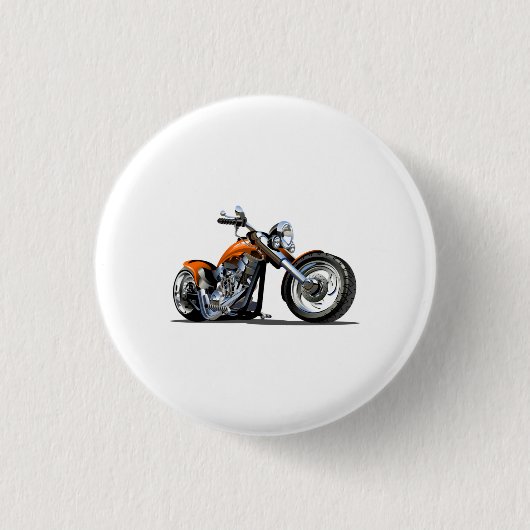 Cartoon motorfiets ronde button 3,2 cm (Voorkant)