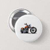 Cartoon motorfiets ronde button 5,7 cm (Voorkant /achterkant)