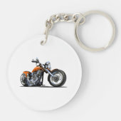 Cartoon motorfiets sleutelhanger (Achterkant)