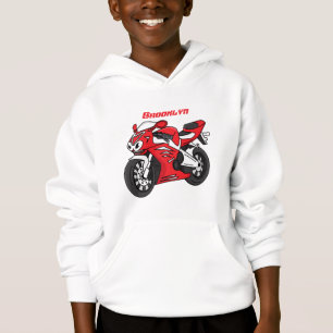 Cartoon motorfiets voor cute red sport