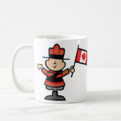 Cartoon Mountie Koffiemok (Links)