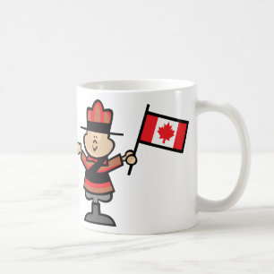 Cartoon Mountie Koffiemok