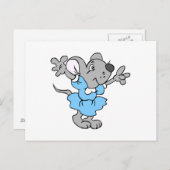 Cartoon Mouse Briefkaart (Voorkant / Achterkant)