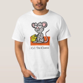 Cartoon Mouse "Ik heb de kaas gesneden" T-shirt