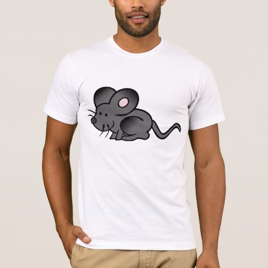 Cartoon Mouse Mannen T-shirt (Voorkant)