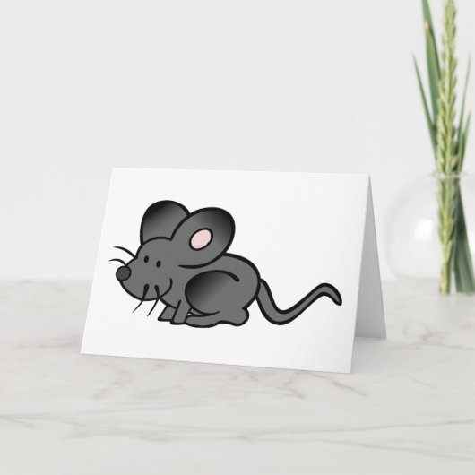Cartoon Mouse Wenskaarten Kaart (Voorkant)