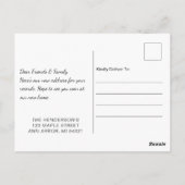 Cartoon Moving Truck Moving Announcement Briefkaar Briefkaart (Achterkant)