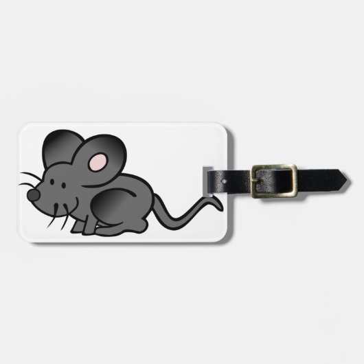 Cartoon Muis Bagage Labels (Voorkant horizontaal)