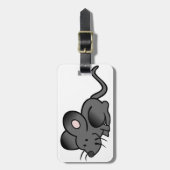 Cartoon muis Bagagelabels (Voorkant verticaal)