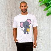Cartoon Muis met Kaas Schattig Dier T-shirt