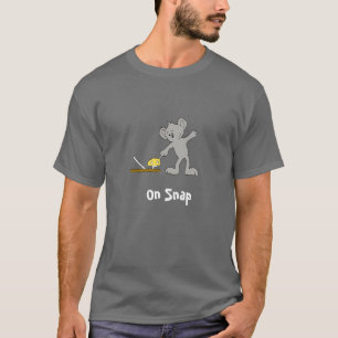 Cartoon muis met klem t-shirt