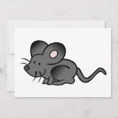 Cartoon Muis Uitnodigingen (Voorkant)