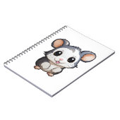 Cartoon muisillustratie notitieboek (Linkerzijde)