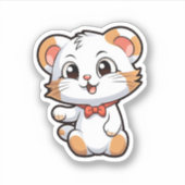 Cartoon muisillustratie sticker (Voorkant)