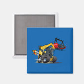 Cartoon mulcher magneet (Voorkant / Achterkant)