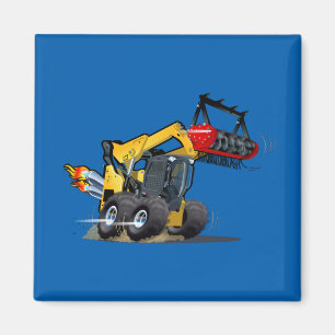 Cartoon mulcher magneet