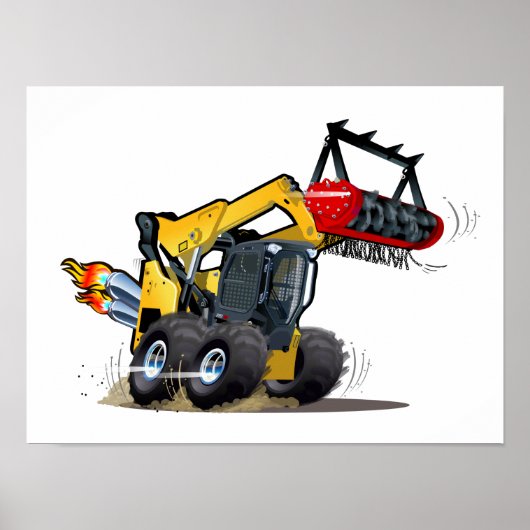Cartoon mulcher poster (Voorkant)