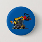 Cartoon mulcher ronde button 5,7 cm (Voorkant)