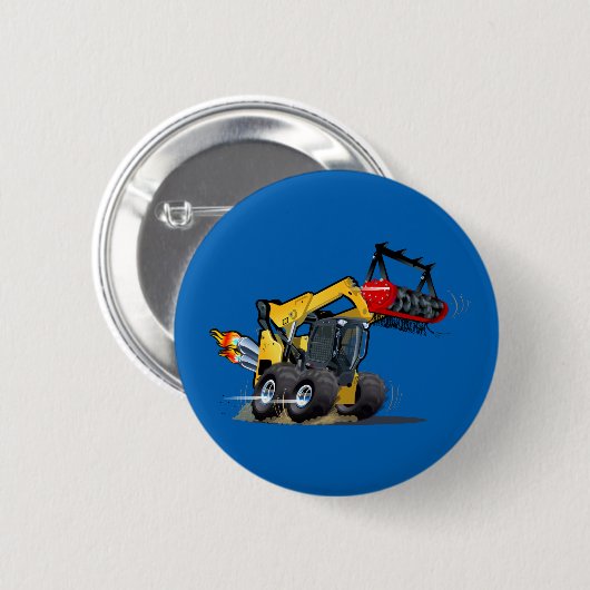 Cartoon mulcher ronde button 5,7 cm (Voorkant /achterkant)