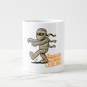 Cartoon Mummy - Goedgekeurd door Halloween Grote Koffiekop