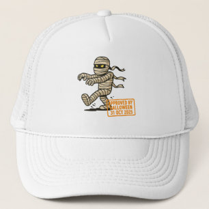 Cartoon Mummy - Goedgekeurd door Halloween Trucker Pet