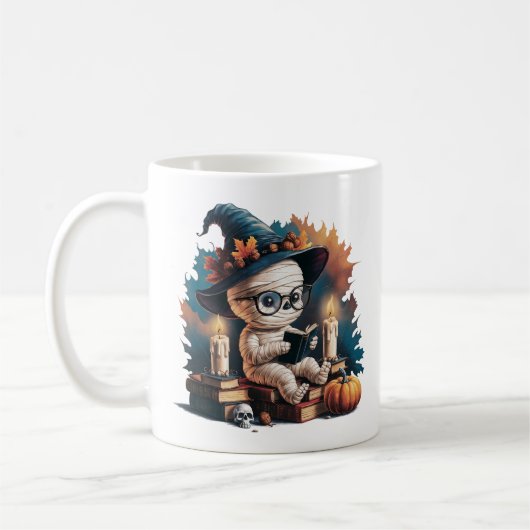  Cartoon Mummy Gothic, Halloween Vibes Koffiemok (Links)