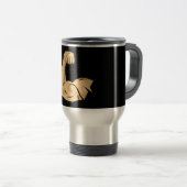 CARTOON MUSCLES MAN sterke arm biceps atletische p Reisbeker (Voorkant rechts)