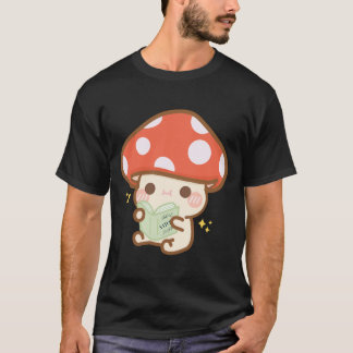 Cartoon Mushroom Leesboek T-shirt