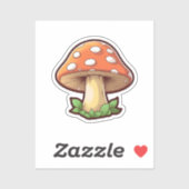 Cartoon mushroom sticker (Vel)