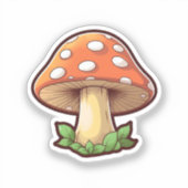 Cartoon mushroom sticker (Voorkant)