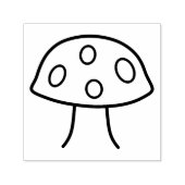 Cartoon Mushroom Zelfinkt Stamp Zelfinktende Stempel (Design)