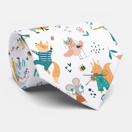 Cartoon Music Band Stropdas (Opgerold)