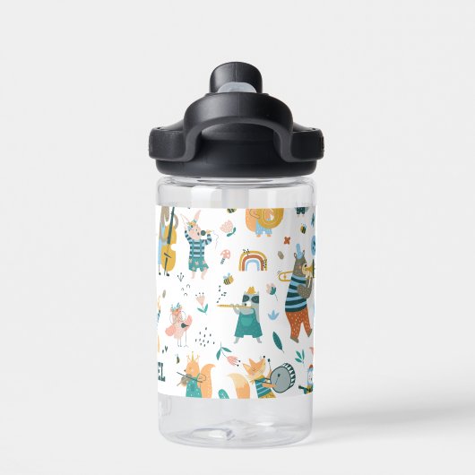 Cartoon Music Band Waterfles (Achterkant)