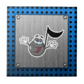 Cartoon Music Note Tegeltje (Voorkant)