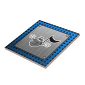 Cartoon Music Note Tegeltje (Zijkant)