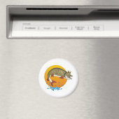 Cartoon Muskie Magneet (Insitu (Vaatwasser))
