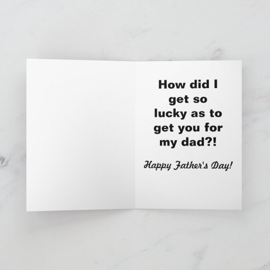 Cartoon Mustache Cat Funny Vaderdag Kaart (Binnen)