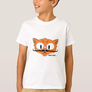 Cartoon Mustache Cat Señor Gato Child T-shirt