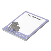 Cartoon Neapolitan Mastiff Notitieblok (Linkerzijde)