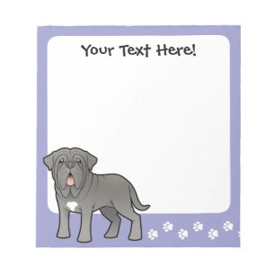 Cartoon Neapolitan Mastiff Notitieblok