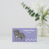 Cartoon Neapolitan Mastiff Visitekaartje (Staand voorkant)