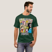 Cartoon Network Kerst Karakters cadeau T-shirt (Voorkant volledig)